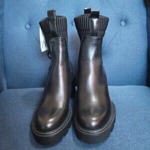 ZARA US Women Size 7.5 Black Ankle Boots